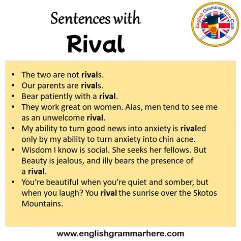 Examples of 'RIVAL' in a sentence .